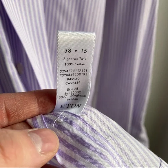 15” Slim Eton Dress Shirt - Picture 2 of 3